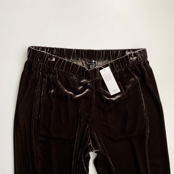 Eileen Fisher Velvet Lantern Ankle Pant Pants Nwt Wren Pull On - Picture 3 of 5
